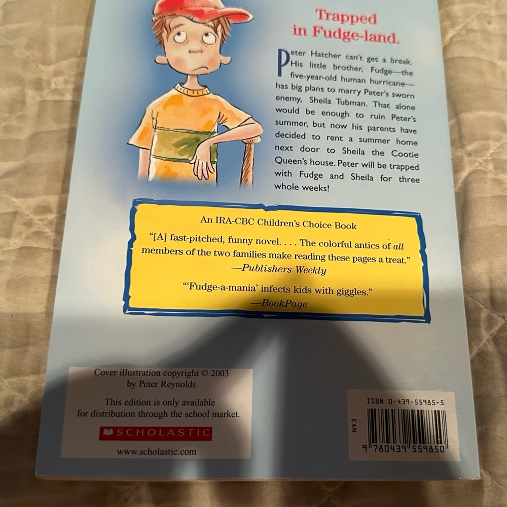 Judy Blume Fudge-a-Mania Book - Picture 7 of 7